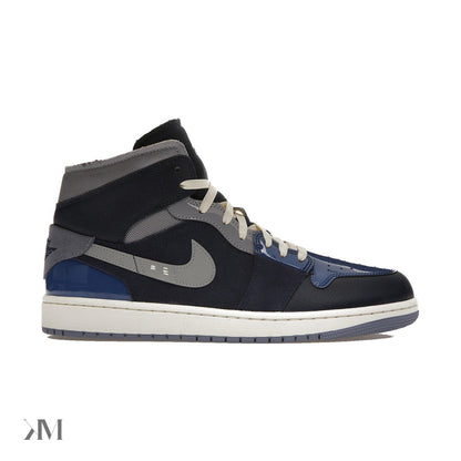 Jordan 1 Mid Se Craft Obsidian French Blue Ashen Slate White