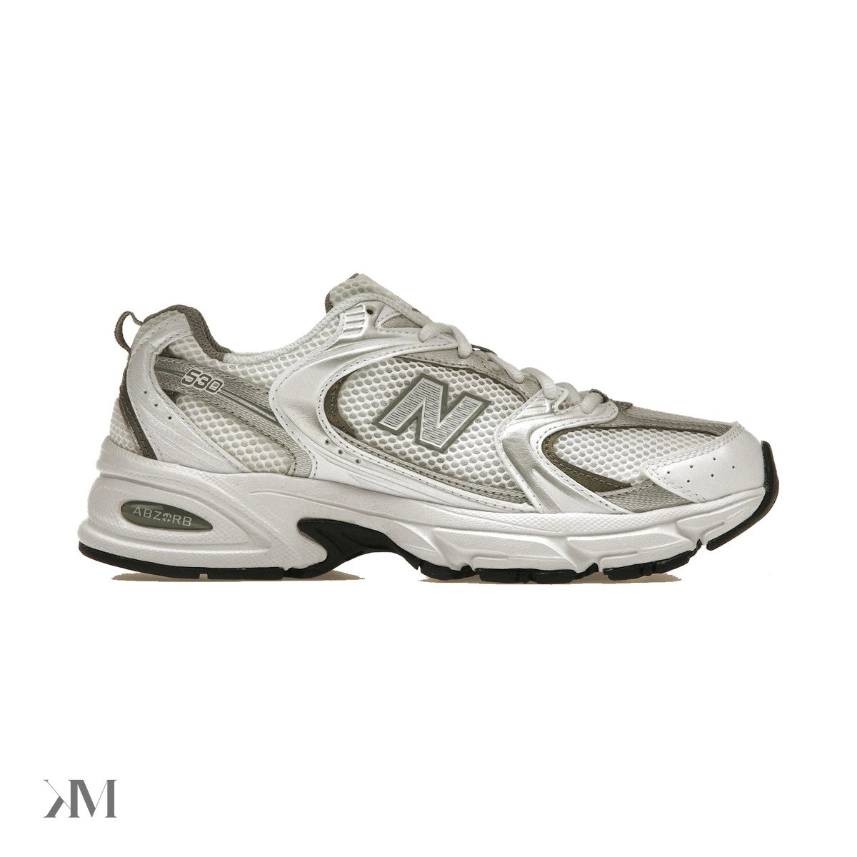 New Balance 530 White Silver Metallic