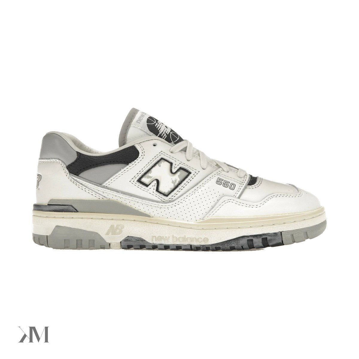 New Balance 550 Vintage Pack Concrete, side profile