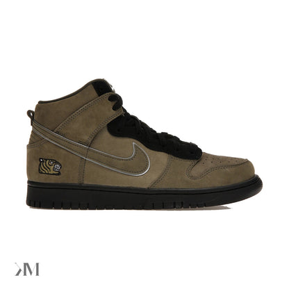 Nike Dunk High Soulgoods Olive, side profile