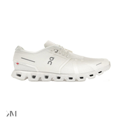 On Running Cloud 5 Undyed White, side profile