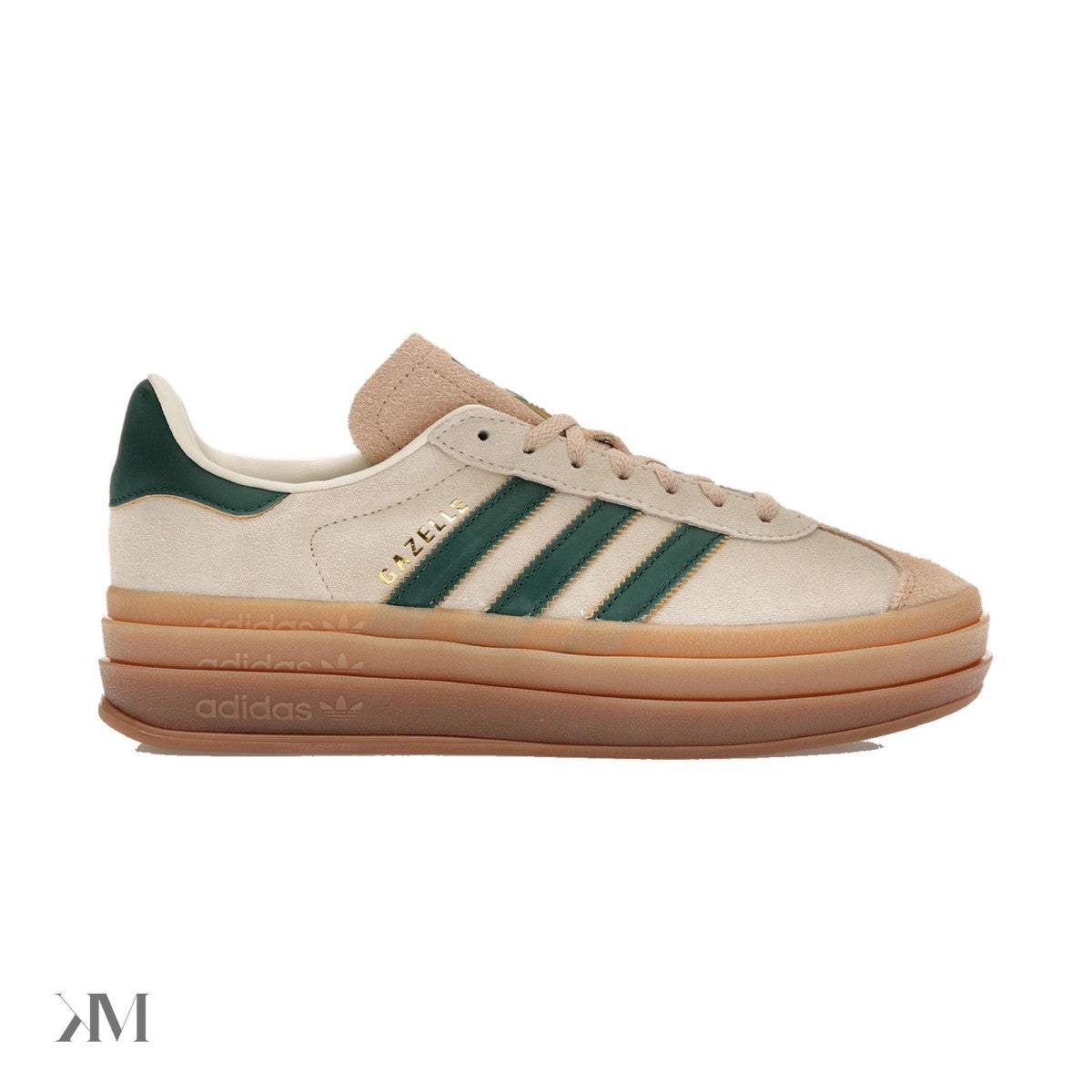 Adidas Gazelle Bold Magic Beige Collegiate Green (Women'S)