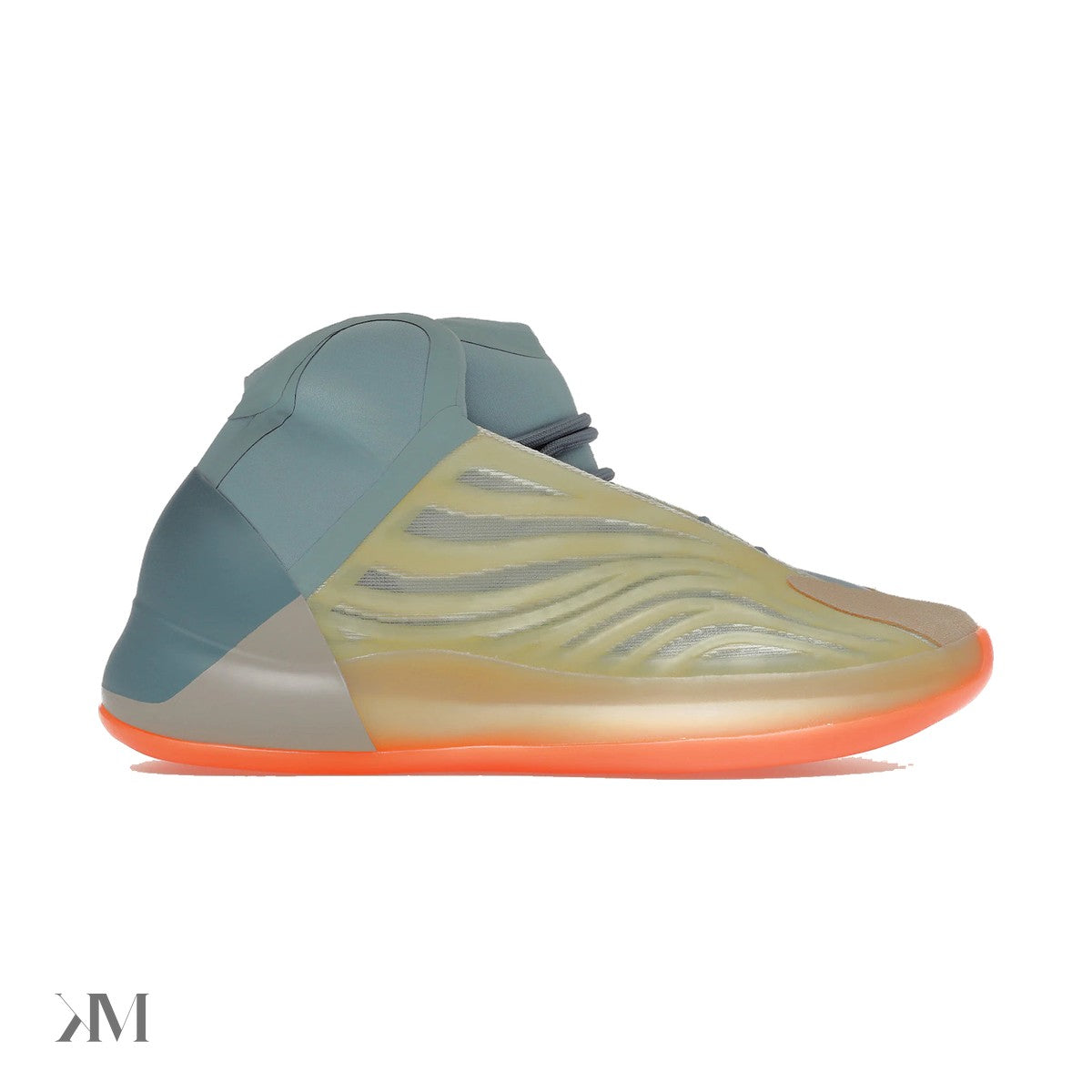 Adidas Yeezy QNTM Hi-Res Coral, side profile
