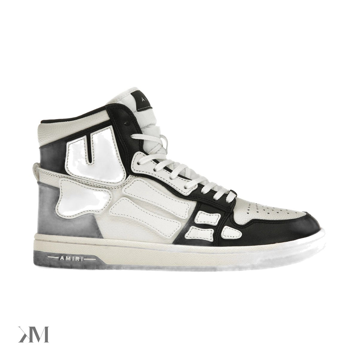 Amiri Skel High Tops Black White
