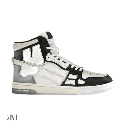 Amiri Skel High Tops Black White, front