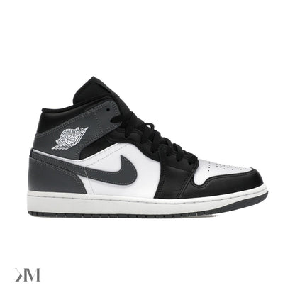 Jordan 1 Mid Black White Iron Grey