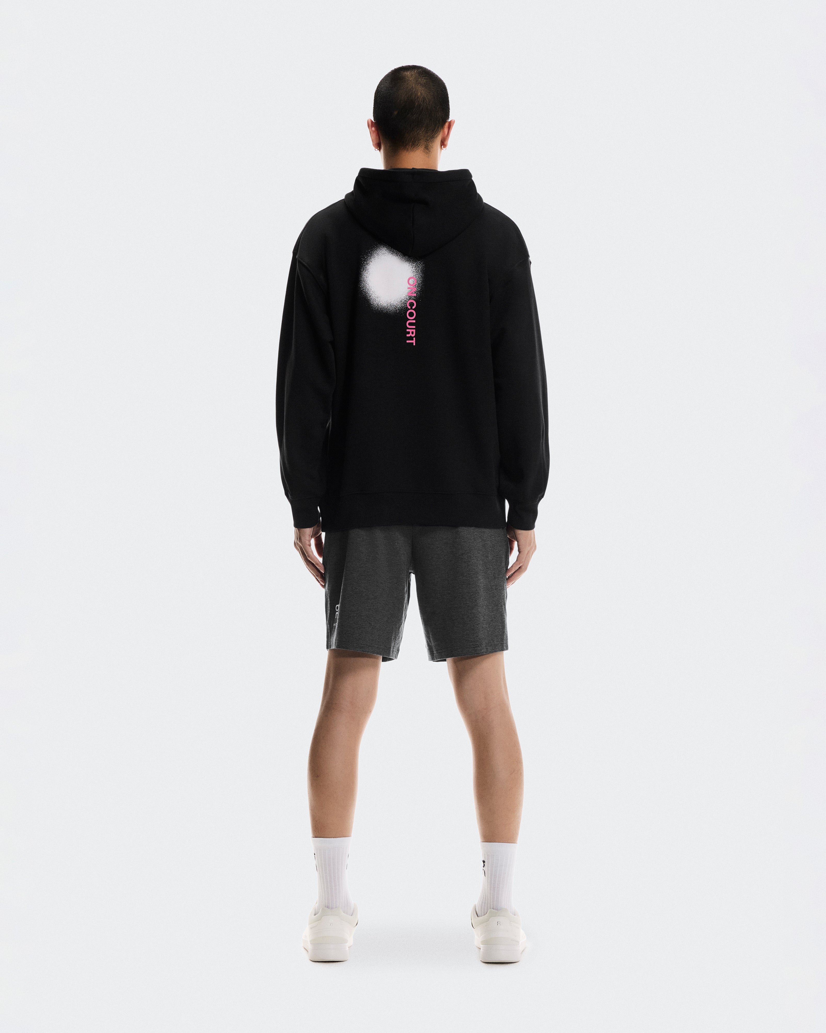 On Club Hoodie Smash Black | Orchid