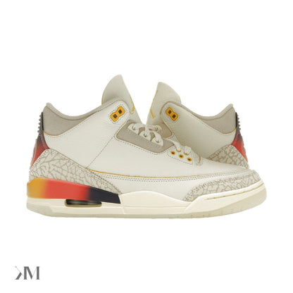 Air Jordan 3 x J Balvin Medellín Sunset, side profile