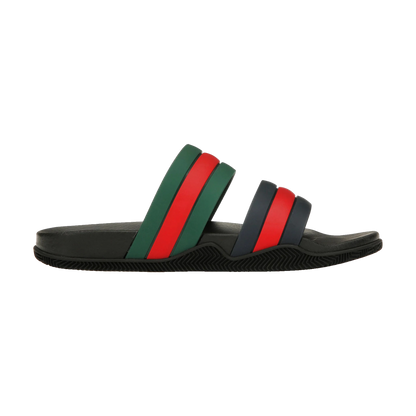 Gucci Agrado Grg Rubber Slide Black Blue Green Red