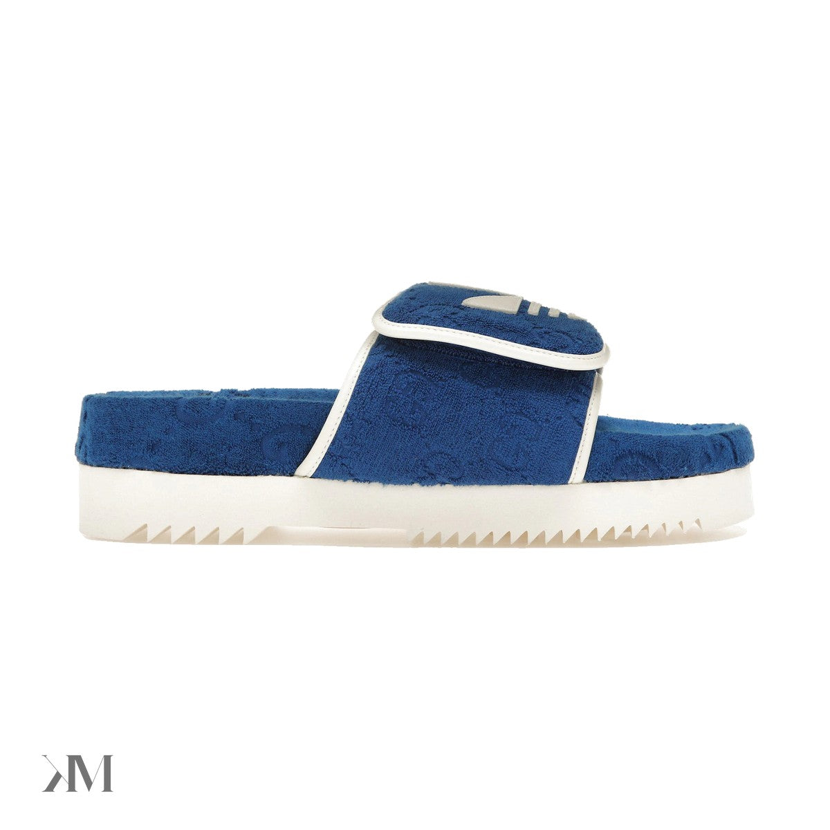 Adidas X Gucci Gg Platform Sandal Blue
