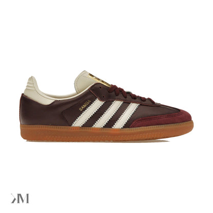 Adidas Samba Og Maroon Gold Metallic Womens