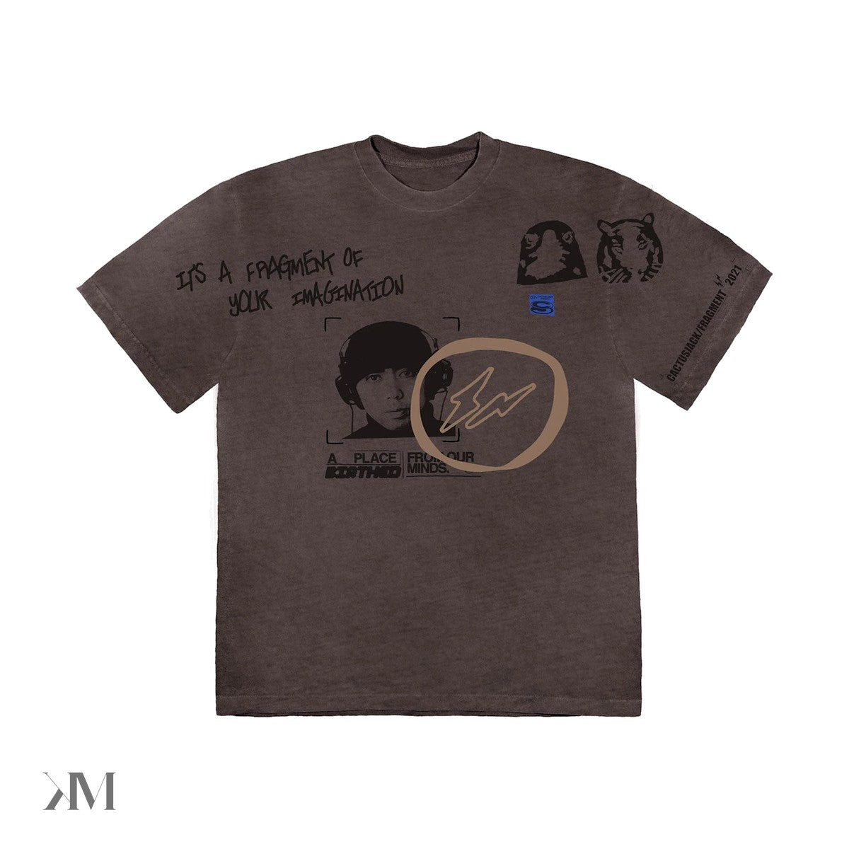 travis scott cactus jack for fragment hiroshi tee brown pepper