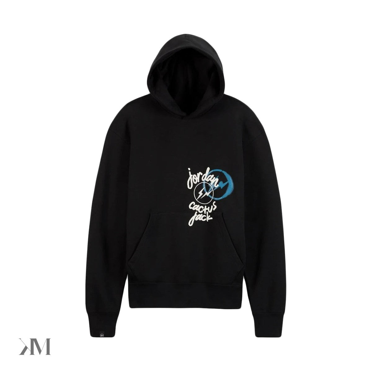 Travis Scott x Jordan x Fragment Hoodie Black, front