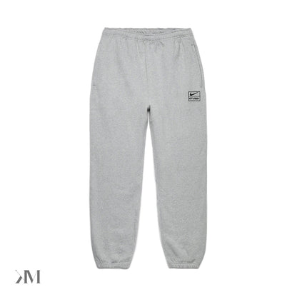 Nike x Stussy Fleece Sweatpants Grey, front