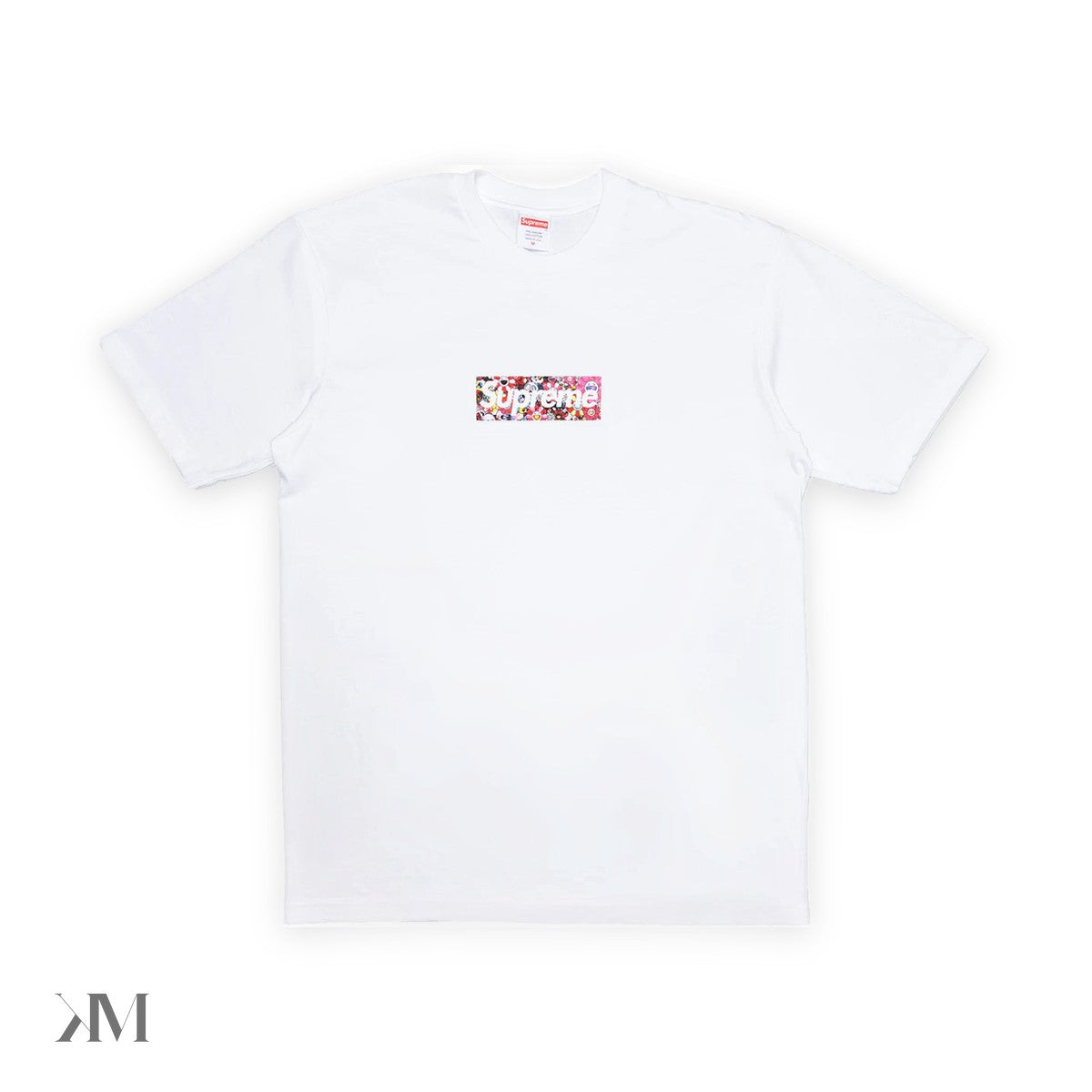 Supreme Takashi Murakami COVID 19 Relief Box Logo Tee White, front