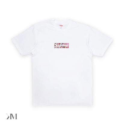 Supreme Takashi Murakami COVID 19 Relief Box Logo Tee White, front