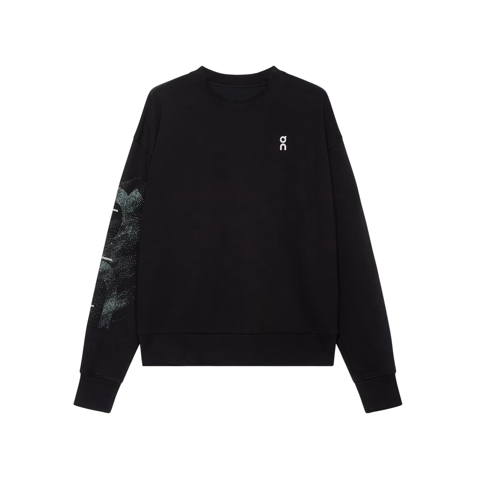 On Club Crew Graphic Black | Olive (Women'S)