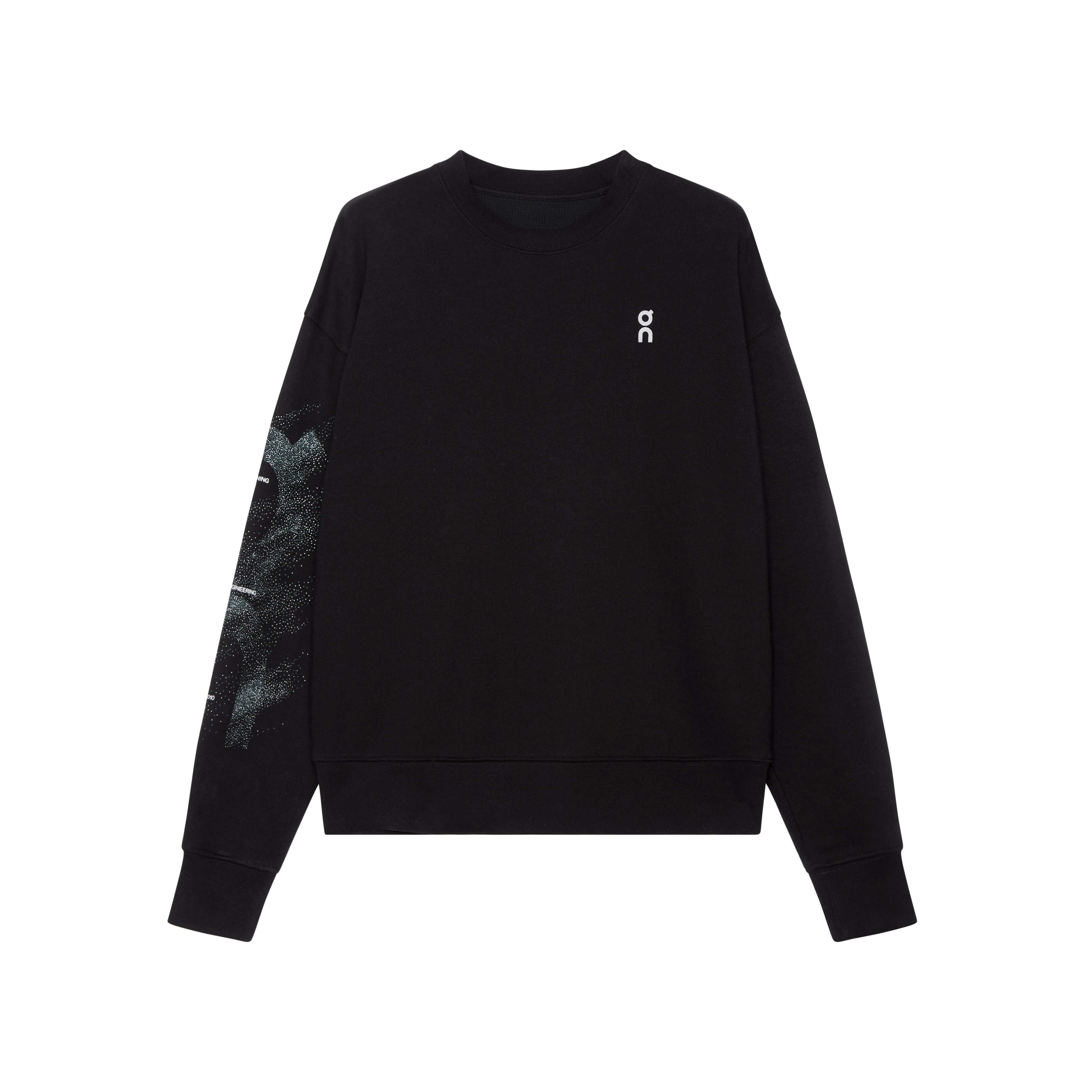 On Club Crew Graphic Black | Olive (Women'S)
