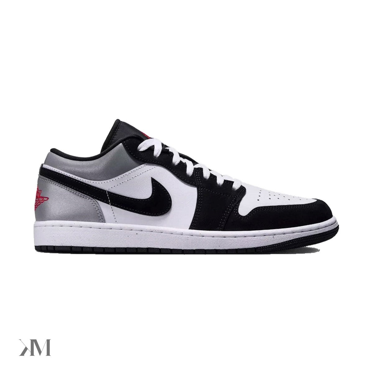 Air Jordan 1 Low Se White Fire Red Black Matte Silver