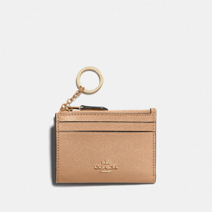 Coach Mini Skinny Id Case Gold Taupe