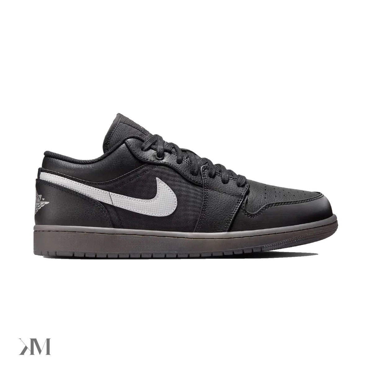 Jordan 1 Low Black White Dark Smoke Grey