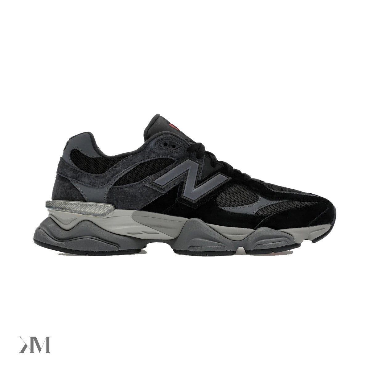 New Balance 9060 Black Castlerock Grey sneaker side profile