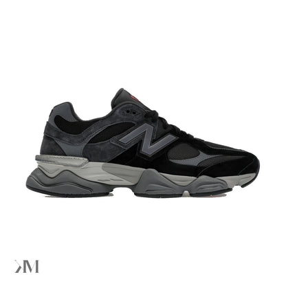 New Balance 9060 Black Castlerock Grey sneaker side profile