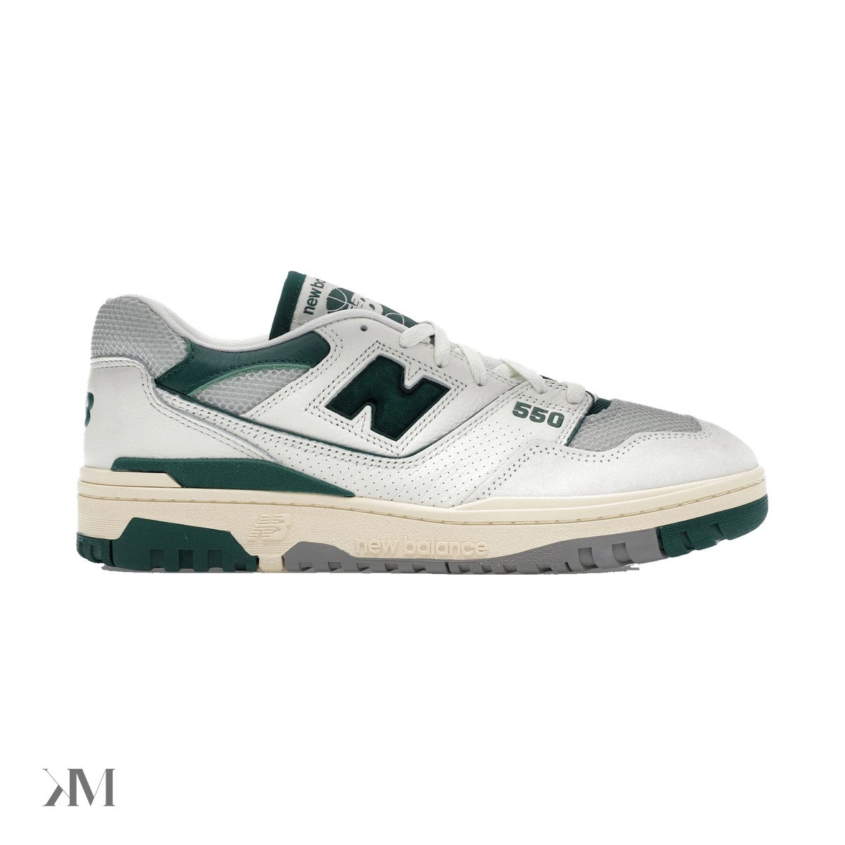 New Balance 550 Sea Salt Pack Marsh Green, side profile