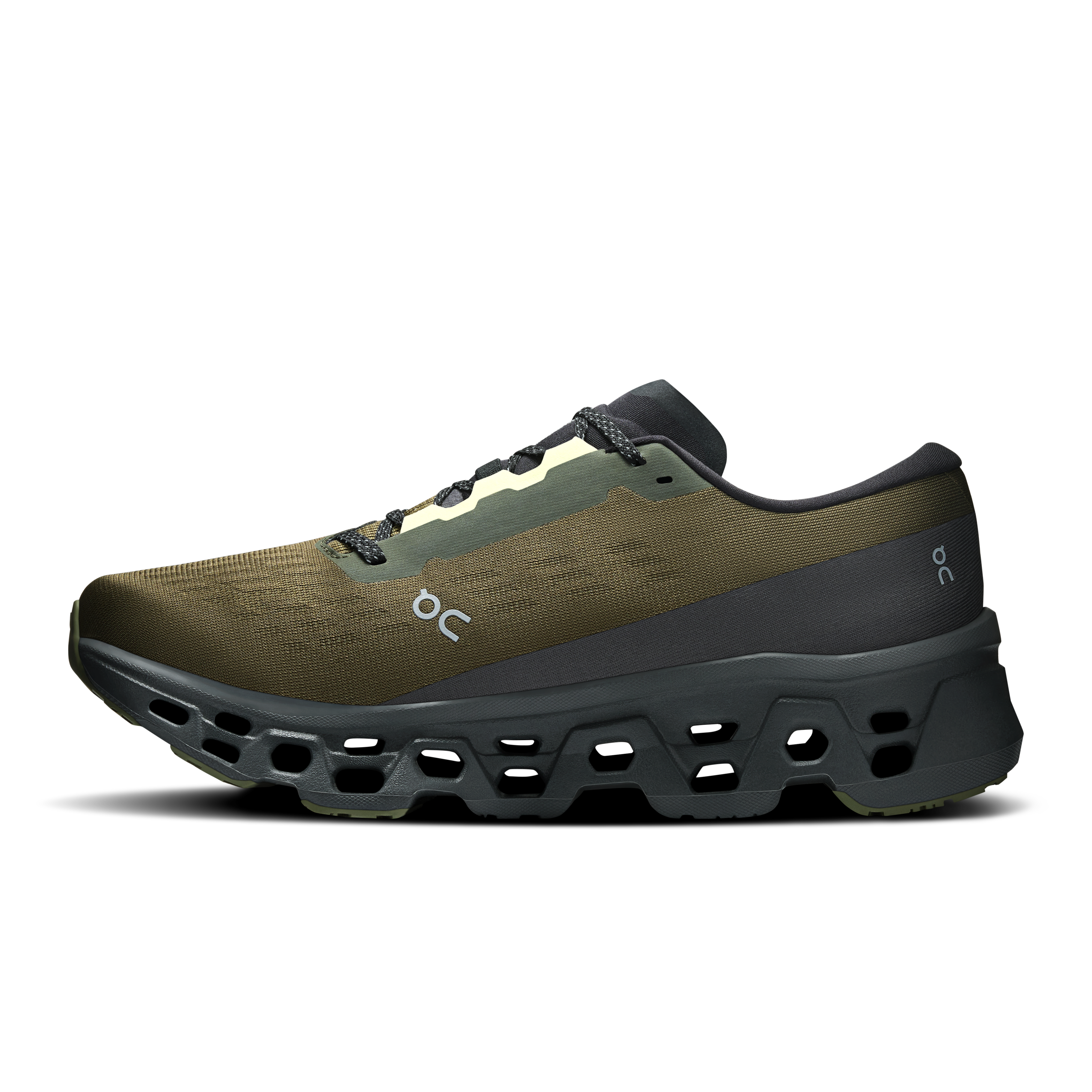 On Cloudmonster 3 Olive Eclipse