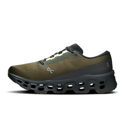 On Cloudmonster 3 Olive Eclipse