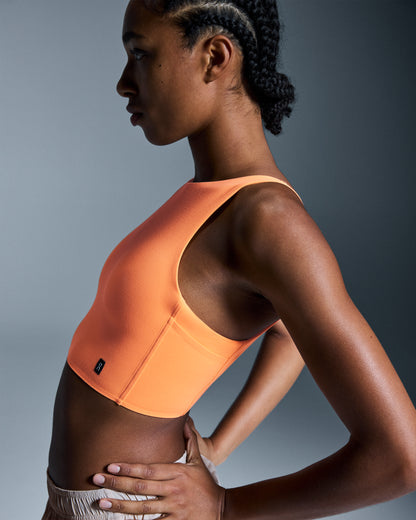 on core 2-in-1 crop Tangerine (Women's)