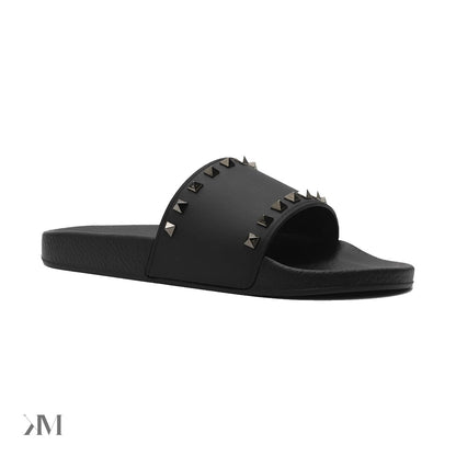 Valentino Rockstud Slides, side profile