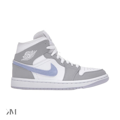 Jordan 1 Mid Wolf Grey Aluminum Womens