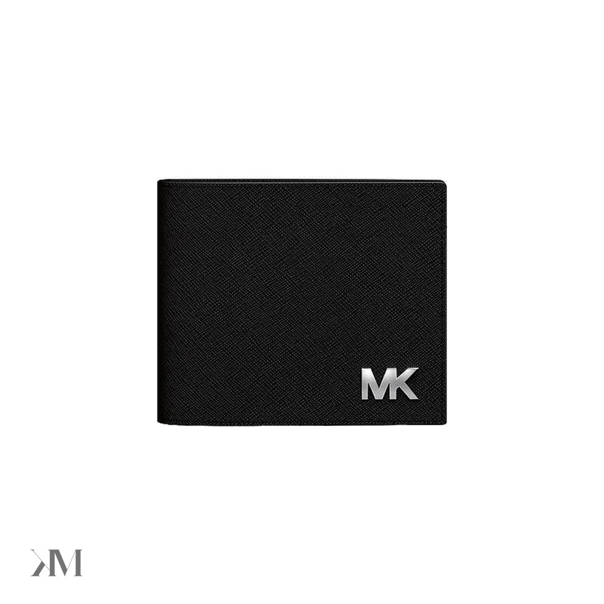 Cooper Saffiano Leather Billfold Wallet With Passcase Black Black