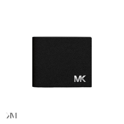 Cooper Saffiano Leather Billfold Wallet With Passcase Black Black