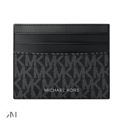 Michael Kors Cooper Signature Logo Card Case, front