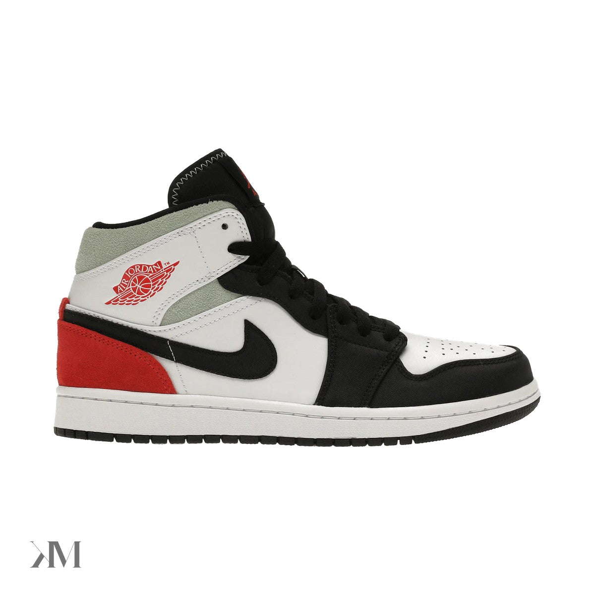 Air Jordan 1 Mid SE Union Black Toe, side profile