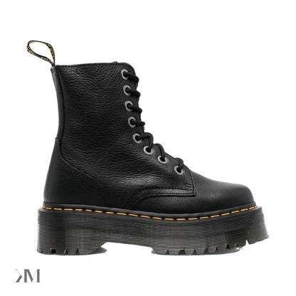 Dr. Martens Jadon 3 Pisa Leather Platform Boot Black, side profile