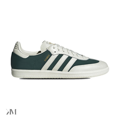 Adidas Samba OG Off White Collegiate Green, side profile