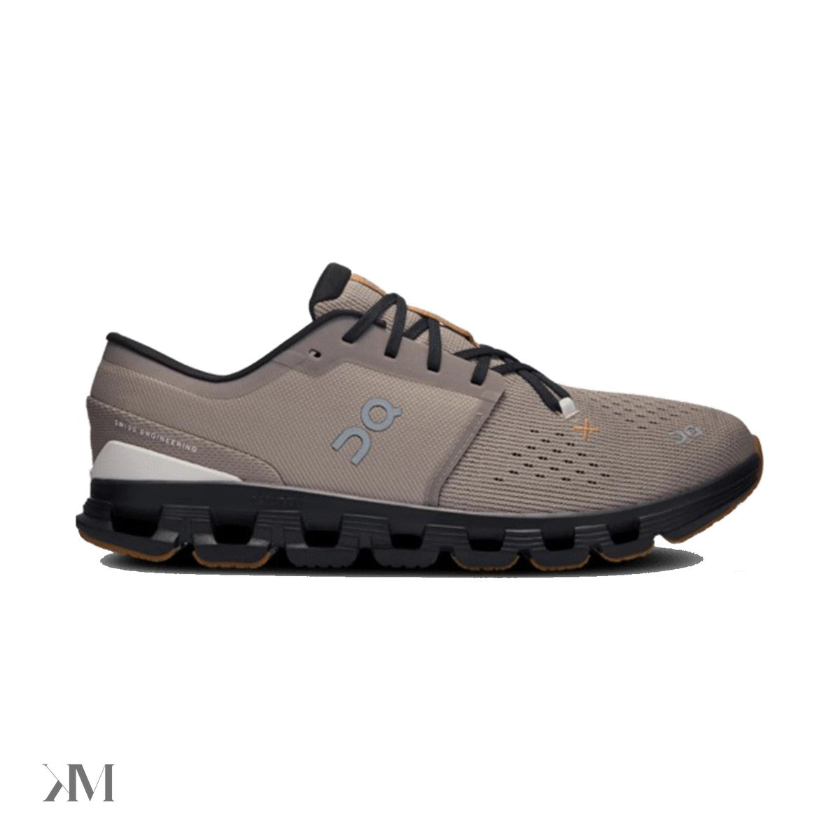 Men's On Running Cloud x 4 Fog Black, side profile