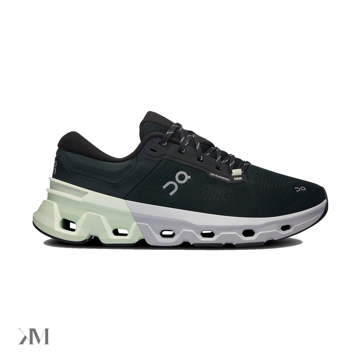 Men's On Cloudflyer 5 Jungle Lima, side profile