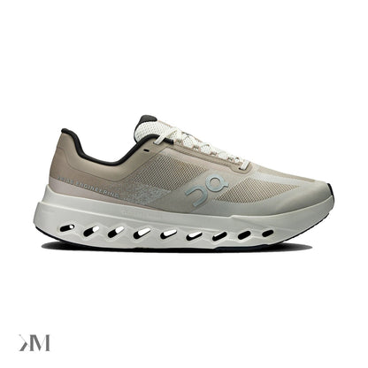 On Cloudsurfer Next Fog Ivory, side profile