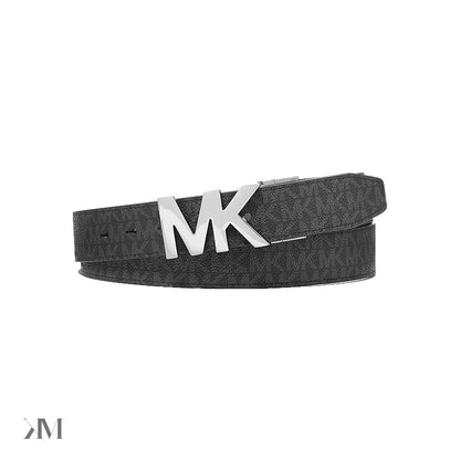 Men's Michael Kors 4-In-1 Logo Belt Box Set, Black, front