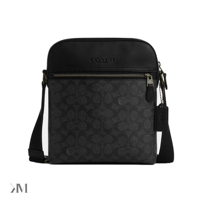 Coach Houston Flight Bag In Signature Canvas, front