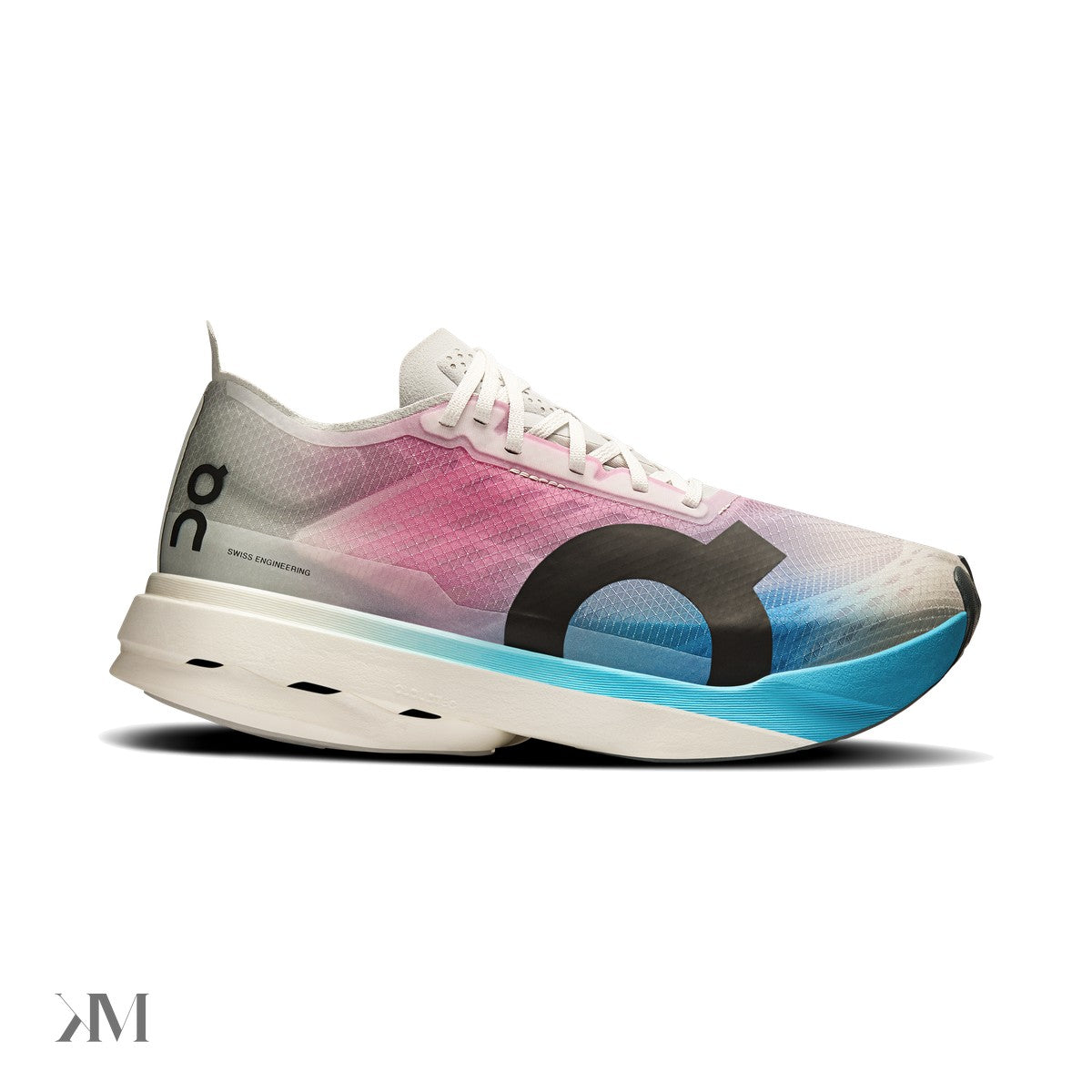 Women's On Cloudboom Strike White Horizon, side profile