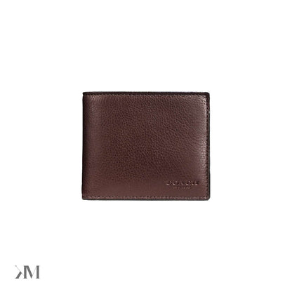 3 In 1 Wallet Smooth Leather-Mahogany Brown Smooth Leather-Mahogany Brown