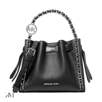 Mina Small Chain Convertible Crossbody Bag Black Black