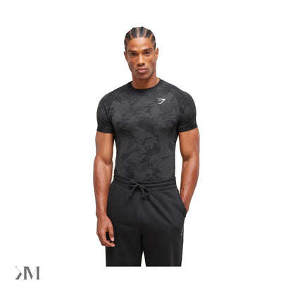 Men's Gymshark Geo Seamless T Shirt, front