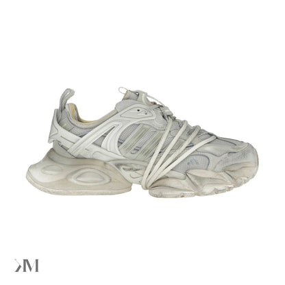 Adidas XLG Runner Deluxe sneaker in Wonder Beige colourway with mixed materials