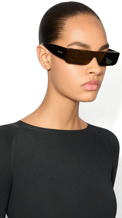 Alaïa Rectangular Mask Sunglasses
